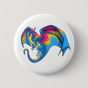 Badge Rond 5 Cm Dragon de la Pan Pride