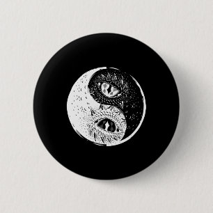 Badge Rond 5 Cm Dragon Eye Yin Yang China Harmony Taoism Zen Gift