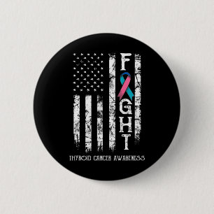 Badge Rond 5 Cm Drapeau 1 du guerrier du cancer