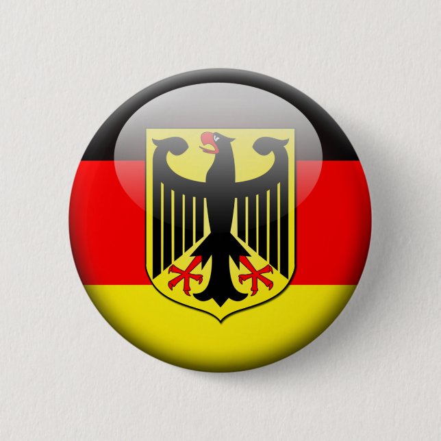 Badge Rond 5 Cm Drapeau allemand 2,0 (Devant)