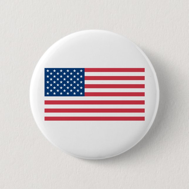 Badge Rond 5 Cm Drapeau américain (Devant)