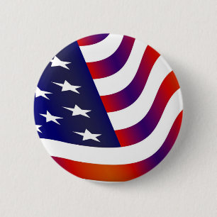 Badge Rond 5 Cm Drapeau américain