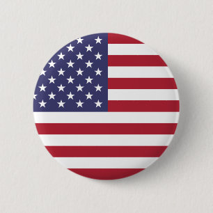 Badge Rond 5 Cm Drapeau américain