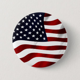 Badge Rond 5 Cm Drapeau américain