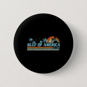 Badge Rond 5 Cm Drapeau Américain 2025 Golfe Du Mexique