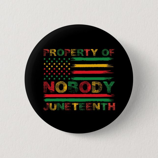 Badge Rond 5 Cm Drapeau américain de la Juneteenth de Personne (Devant)