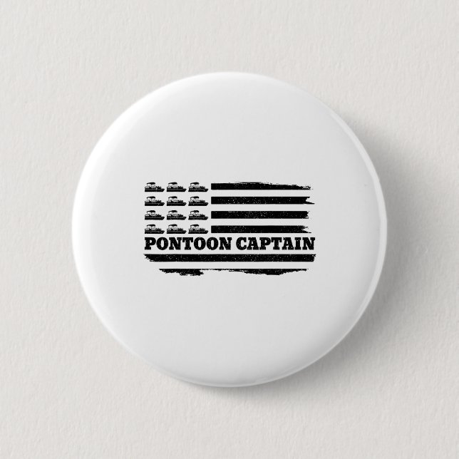 Badge Rond 5 Cm Drapeau américain du capitaine Patriotic (Devant)