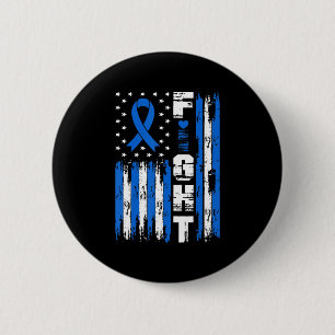 Badge Rond 5 Cm Drapeau américain Fight Ataxia Awareness Patriotic