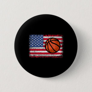 Badge Rond 5 Cm Drapeau américain patriotique Bysketbyll 4 juillet
