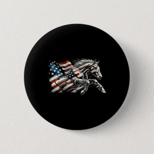 Badge Rond 5 Cm Drapeau américain Quartier Lover