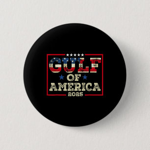Badge Rond 5 Cm Drapeau américain rétro Golfe Est 2025