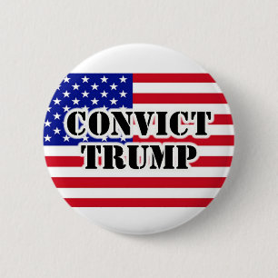 Badge Rond 5 Cm Drapeau américain TRUMP