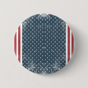 Badge Rond 5 Cm drapeau américain vertical