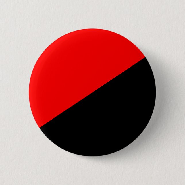 Badge Rond 5 Cm Drapeau anarchiste (Anarchisme) (Devant)