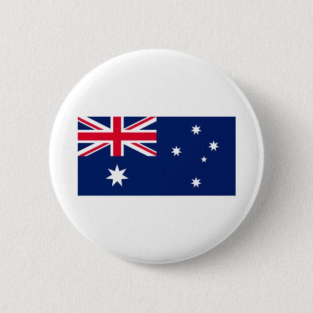 Badge Rond 5 Cm Drapeau Australie (Devant)