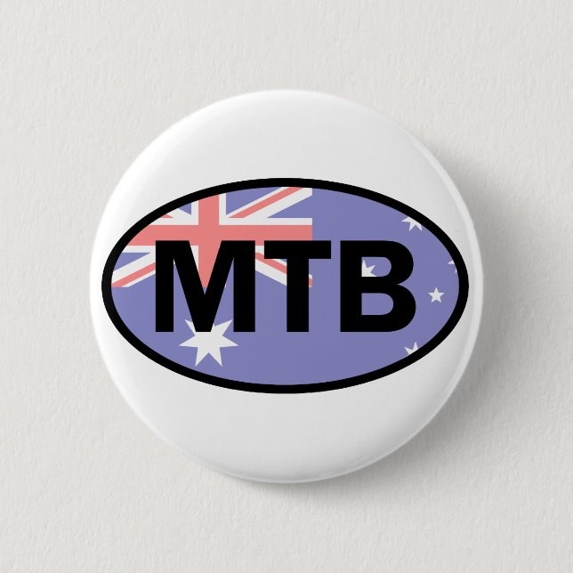 Badge Rond 5 Cm Drapeau Australie VTT (Devant)