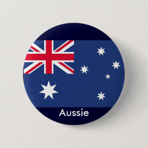 Badge Rond 5 Cm Drapeau australien