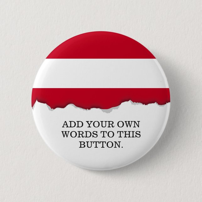 Badge Rond 5 Cm Drapeau autrichien (Devant)