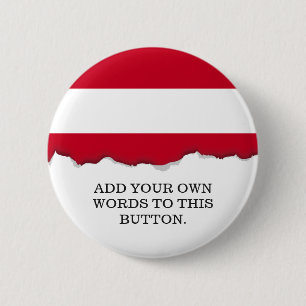 Badge Rond 5 Cm Drapeau autrichien