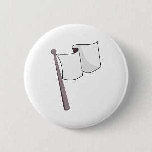 Badge Rond 5 Cm Drapeau blanc de ondulation