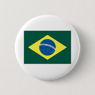 Badge Rond 5 Cm Drapeau brésilien