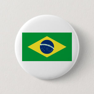 Badge Rond 5 Cm drapeau brésilien