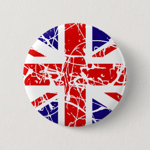 Badge Rond 5 Cm Drapeau BRITANNIQUE