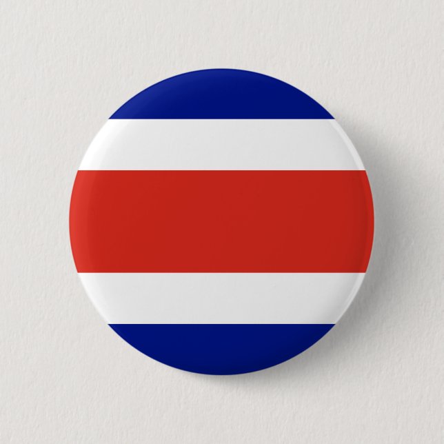 Badge Rond 5 Cm Drapeau civil du Costa Rica (Devant)
