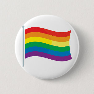 Badge Rond 5 Cm Drapeau d'arc-en-ciel