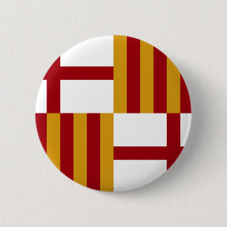 Badge Rond 5 Cm Drapeau de Barcelone (Espagne)