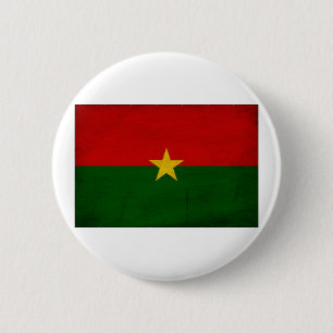 Badge Rond 5 Cm Drapeau de Burkina Faso