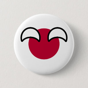 Badge Rond 5 Cm Drapeau de campagne amusant Geeky Japon