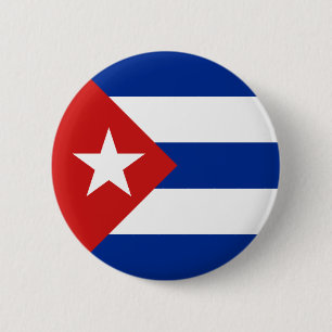 Badge Rond 5 Cm Drapeau de Cuba