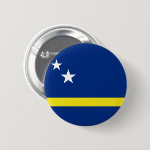 Badge Rond 5 Cm Drapeau de Curaçao