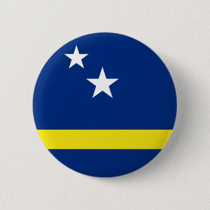 Badge Rond 5 Cm Drapeau de Curaçao