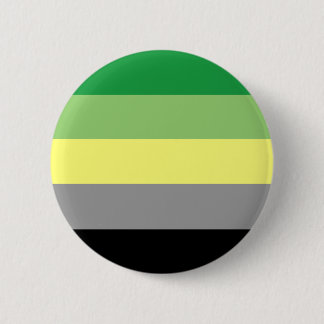 Badge Rond 5 Cm Drapeau de fierté d'Aromantic