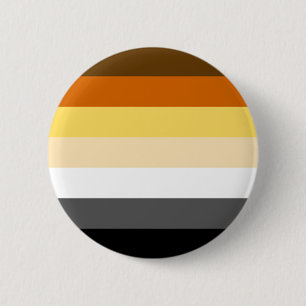 Badge Rond 5 Cm Drapeau de fierté de l'ours classique