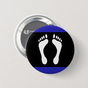 Badge Rond 5 Cm Drapeau de fierté de pied (empreinte de pied)