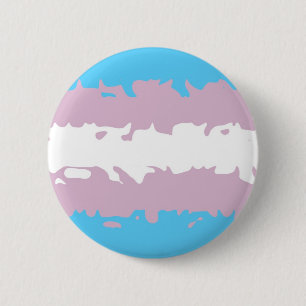 Badge Rond 5 Cm Drapeau de fierté de transsexuel (brouillé)