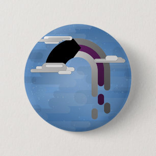 Badge Rond 5 Cm Drapeau de fierté désisexuel minimaliste Arc en ci