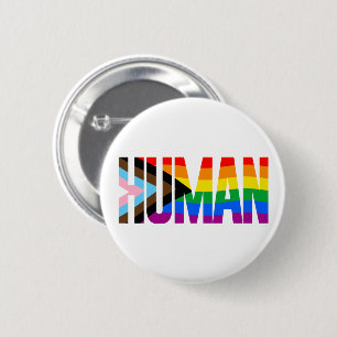Badge Rond 5 Cm Drapeau de fierté d'inclusivité humaine