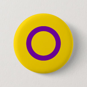 Badge Rond 5 Cm Drapeau de fierté intersexuelle LGBT Pride