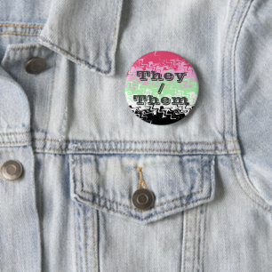 Badge Rond 5 Cm Drapeau de fierté récipromantique personnalisable