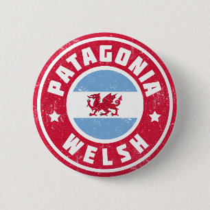 Badge Rond 5 Cm Drapeau de Gallois de Patagonia