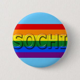 Badge Rond 5 Cm Drapeau de gay pride de SOTCHI