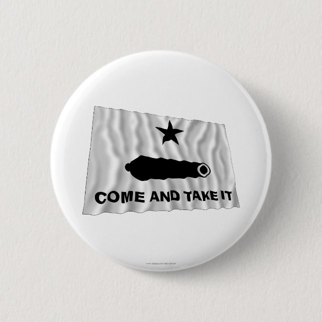 Badge Rond 5 Cm Drapeau de Gonzales (Devant)
