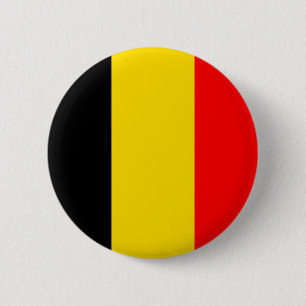 Badge Rond 5 Cm Drapeau de la Belgique