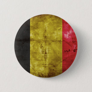 Badge Rond 5 Cm Drapeau de la Belgique
