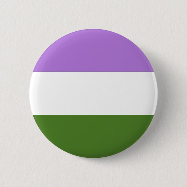 Badge Rond 5 Cm Drapeau de la fierté de genre (Devant)