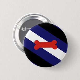Badge Rond 5 Cm Drapeau de la fierté de jeu de chiot